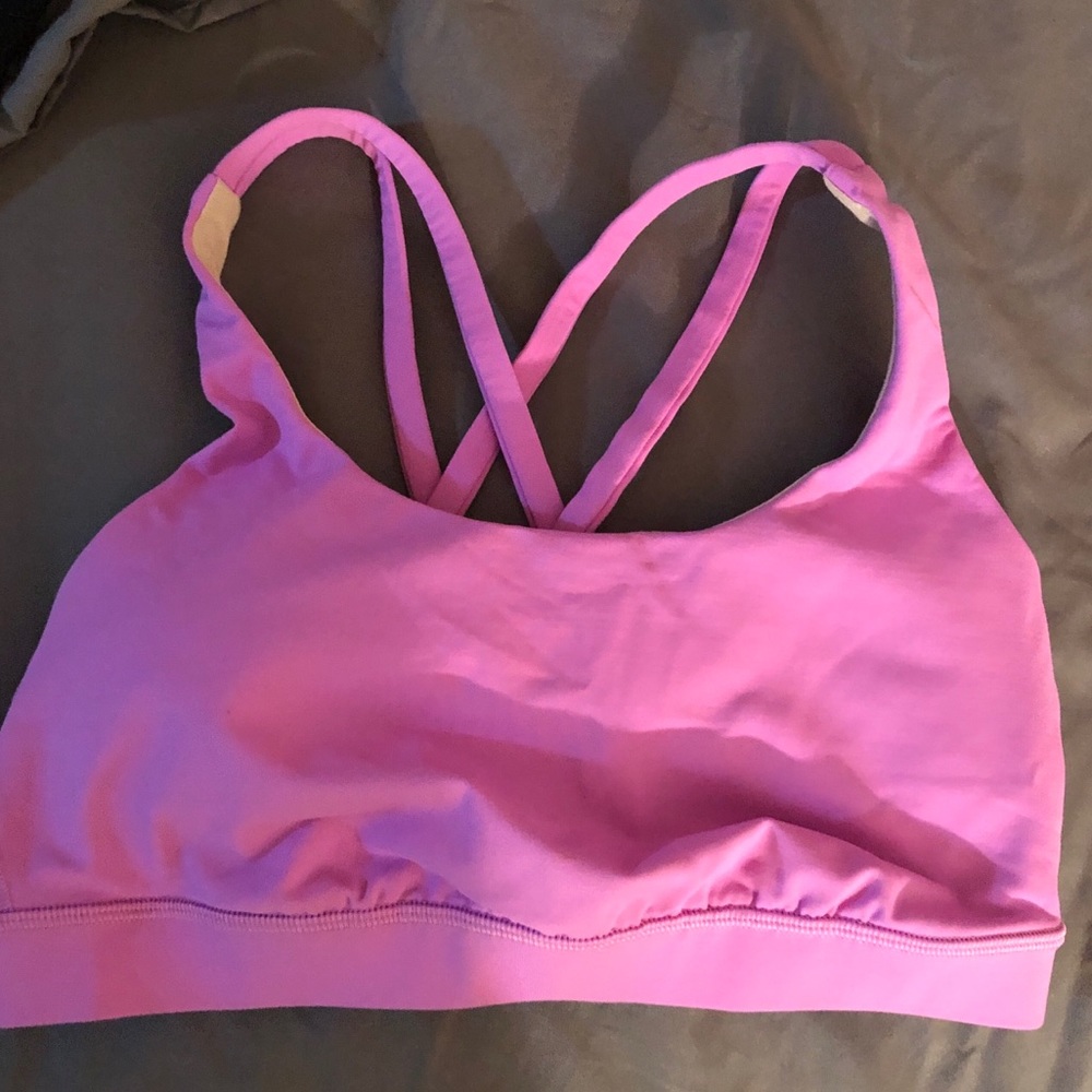 Purple/pink lulu lemon energy bra